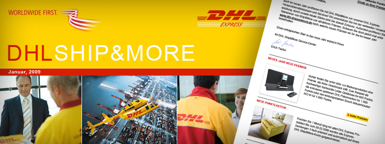 Projekt DHL Ship & More Newsletter